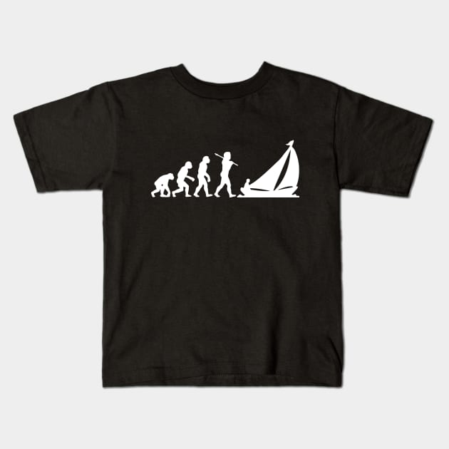 Sailor Sailing Boat gift idea Kids T-Shirt by LutzDEsign